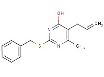 5-allyl-2-(benzylthio)-6-methyl-4-pyrimidinol