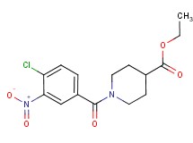 ethyl 1-(4-chloro-3-nitrobenzoyl)-4-piperidinecarboxylate