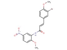 3-(3-bromo-4-methoxyphenyl)-N-(2-methoxy-5-nitrophenyl)acrylamide