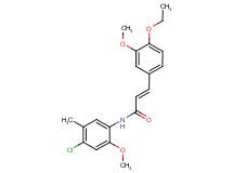 N-(4-chloro-2-methoxy-5-methylphenyl)-3-(4-ethoxy-3-methoxyphenyl)acrylamide