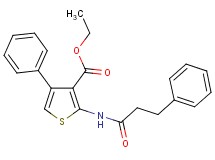 ethyl 4-phenyl-2-[(3-phenylpropanoyl)amino]-3-thiophenecarboxylate