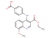 4-{[3-(ethoxycarbonyl)-8-methoxy-4-quinolinyl]amino}benzoic acid hydrochloride