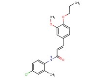 N-(4-chloro-2-methylphenyl)-3-(3-methoxy-4-propoxyphenyl)acrylamide