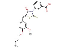 3-[5-(4-butoxy-3-methoxybenzylidene)-4-oxo-2-thioxo-1,3-thiazolidin-3-yl]benzoic acid