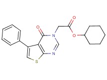 cyclohexyl (4-oxo-5-phenylthieno[2,3-d]pyrimidin-3(4H)-yl)acetate
