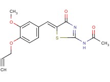 N-{5-[3-methoxy-4-(2-propyn-1-yloxy)benzylidene]-4-oxo-4,5-dihydro-1,3-thiazol-2-yl}acetamide