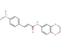 N-(2,3-dihydro-1,4-benzodioxin-6-yl)-3-(4-nitrophenyl)acrylamide