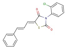 3-(2-chlorophenyl)-5-(3-phenyl-2-propen-1-ylidene)-1,3-thiazolidine-2,4-dione