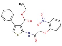 ethyl 2-{[(2-nitrophenoxy)acetyl]amino}-4-phenyl-3-thiophenecarboxylate