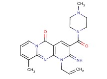 1-allyl-2-imino-10-methyl-3-[(4-methyl-1-piperazinyl)carbonyl]-1,2-dihydro-5H-dipyrido[1,2-a:2',3'-d]pyrimidin-5-one