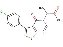 5-(4-chlorophenyl)-3-(1-methyl-2-oxopropyl)thieno[2,3-d]pyrimidin-4(3H)-one