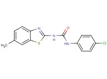 N-(4-chlorophenyl)-N'-(6-methyl-1,3-benzothiazol-2-yl)urea