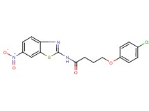 4-(4-chlorophenoxy)-N-(6-nitro-1,3-benzothiazol-2-yl)butanamide