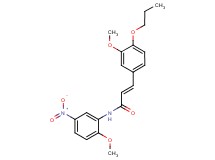N-(2-methoxy-5-nitrophenyl)-3-(3-methoxy-4-propoxyphenyl)acrylamide
