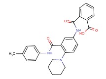2-({[3-{[(4-methylphenyl)amino]carbonyl}-4-(1-piperidinyl)phenyl]amino}carbonyl)benzoic acid