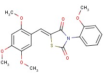 3-(2-methoxyphenyl)-5-(2,4,5-trimethoxybenzylidene)-1,3-thiazolidine-2,4-dione