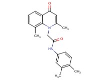 2-(2,8-dimethyl-4-oxo-1(4H)-quinolinyl)-N-(3,4-dimethylphenyl)acetamide