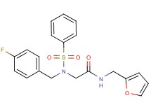 N~2~-(4-fluorobenzyl)-N~1~-(2-furylmethyl)-N~2~-(phenylsulfonyl)glycinamide