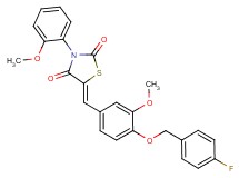 5-{4-[(4-fluorobenzyl)oxy]-3-methoxybenzylidene}-3-(2-methoxyphenyl)-1,3-thiazolidine-2,4-dione