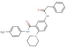 N-(4-methylphenyl)-5-[(phenylacetyl)amino]-2-(1-piperidinyl)benzamide