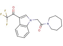 1-{1-[2-(1-azepanyl)-2-oxoethyl]-1H-indol-3-yl}-2,2,2-trifluoroethanone