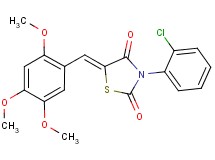 3-(2-chlorophenyl)-5-(2,4,5-trimethoxybenzylidene)-1,3-thiazolidine-2,4-dione