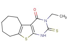 3-ethyl-2-thioxo-1,2,3,5,6,7,8,9-octahydro-4H-cyclohepta[4,5]thieno[2,3-d]pyrimidin-4-one
