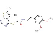 N-[2-(3,4-dimethoxyphenyl)ethyl]-2-[(5,6-dimethylthieno[2,3-d]pyrimidin-4-yl)thio]acetamide