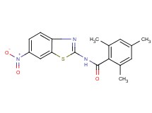 2,4,6-trimethyl-N-(6-nitro-1,3-benzothiazol-2-yl)benzamide