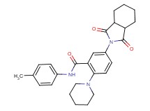 5-(1,3-dioxooctahydro-2H-isoindol-2-yl)-N-(4-methylphenyl)-2-(1-piperidinyl)benzamide