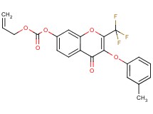 allyl 3-(3-methylphenoxy)-4-oxo-2-(trifluoromethyl)-4H-chromen-7-yl carbonate