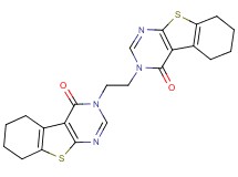 3,3'-(1,2-ethanediyl)bis(5,6,7,8-tetrahydro[1]benzothieno[2,3-d]pyrimidin-4(3H)-one)