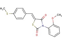 3-(2-methoxyphenyl)-5-[4-(methylthio)benzylidene]-1,3-thiazolidine-2,4-dione