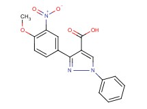 3-(4-methoxy-3-nitrophenyl)-1-phenyl-1H-pyrazole-4-carboxylic acid