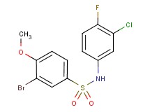 3-bromo-N-(3-chloro-4-fluorophenyl)-4-methoxybenzenesulfonamide