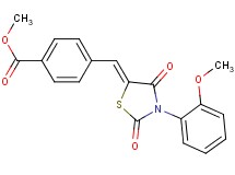 methyl 4-{[3-(2-methoxyphenyl)-2,4-dioxo-1,3-thiazolidin-5-ylidene]methyl}benzoate
