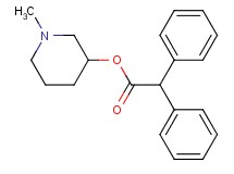 1-methyl-3-piperidinyl diphenylacetate hydrochloride