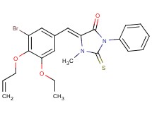 5-[4-(allyloxy)-3-bromo-5-ethoxybenzylidene]-1-methyl-3-phenyl-2-thioxo-4-imidazolidinone