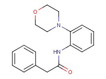 N-[2-(4-morpholinyl)phenyl]-2-phenylacetamide