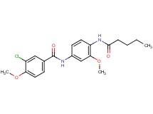 3-chloro-4-methoxy-N-[3-methoxy-4-(pentanoylamino)phenyl]benzamide