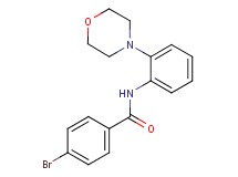 4-bromo-N-[2-(4-morpholinyl)phenyl]benzamide