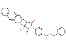 N-benzyl-4-(15-methyl-16,18-dioxo-17-azapentacyclo[6.6.5.0~2,7~.0~9,14~.0~15,19~]nonadeca-2,4,6,9,11,13-hexaen-17-yl)benzamide