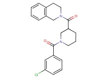 2-{[1-(3-chlorobenzoyl)-3-piperidinyl]carbonyl}-1,2,3,4-tetrahydroisoquinoline