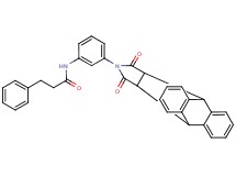 N-[3-(16,18-dioxo-17-azapentacyclo[6.6.5.0~2,7~.0~9,14~.0~15,19~]nonadeca-2,4,6,9,11,13-hexaen-17-yl)phenyl]-3-phenylpropanamide