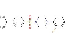 1-(2-fluorophenyl)-4-[(4-isopropylphenyl)sulfonyl]piperazine
