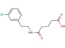 5-{[2-(3-chlorophenyl)ethyl]amino}-5-oxopentanoic acid
