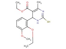 ethyl 6-(2-ethoxy-3-methoxyphenyl)-2-mercapto-4-methyl-1,6-dihydro-5-pyrimidinecarboxylate