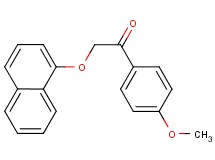 1-(4-methoxyphenyl)-2-(1-naphthyloxy)ethanone