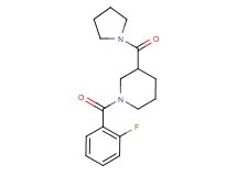 1-(2-fluorobenzoyl)-3-(1-pyrrolidinylcarbonyl)piperidine