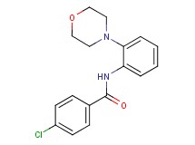 4-chloro-N-[2-(4-morpholinyl)phenyl]benzamide